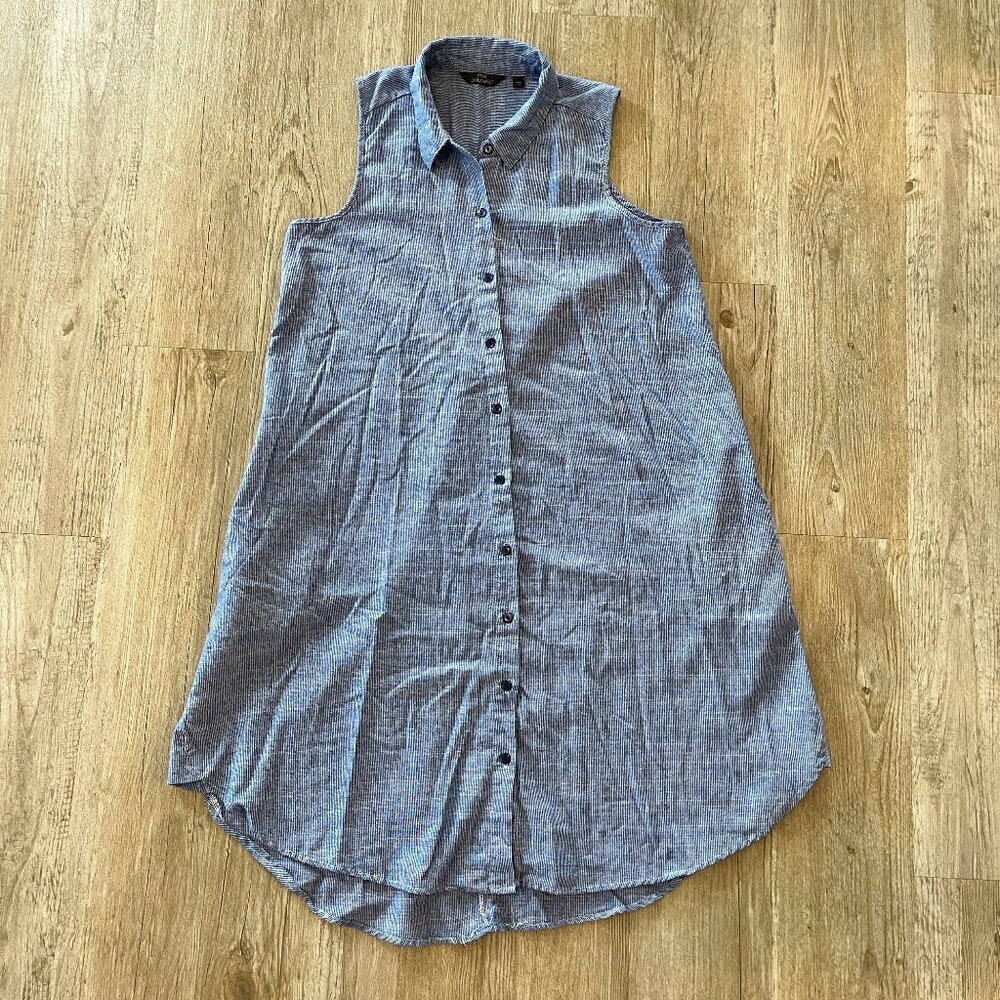 Womens Mlle Gabrielle Denim-Style Midi Dress - L